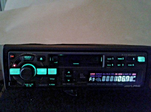 Vintage alpine tda 7548 radio - vintage,